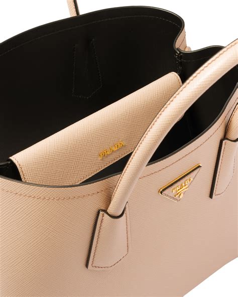 prada small saffiano leather double handle tote|prada saffiano leather handbags.